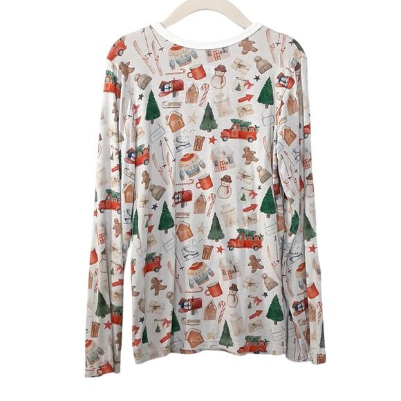 Bestaroo Bamboo Pajamas Set Kids 8 Christmas Eve PJs Long Sleeve Holiday Santa - Picture 3 of 7
